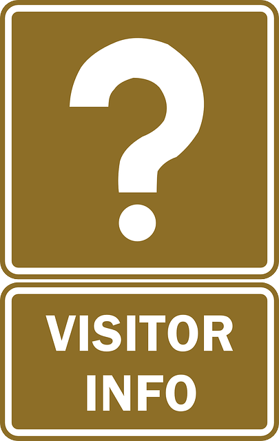 Visitor info sign